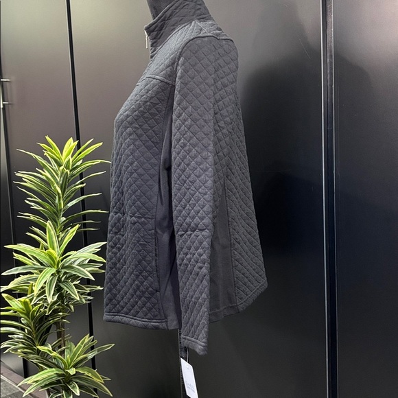 Croft & Barrow Quilted full zip, high collar, hip pockets,stretch,jacket - Picture 4 of 9